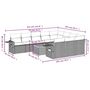 Voir la diapositive 6 : VIDAXL Salon de jardin 11 pcs avec coussins beige resine tressee