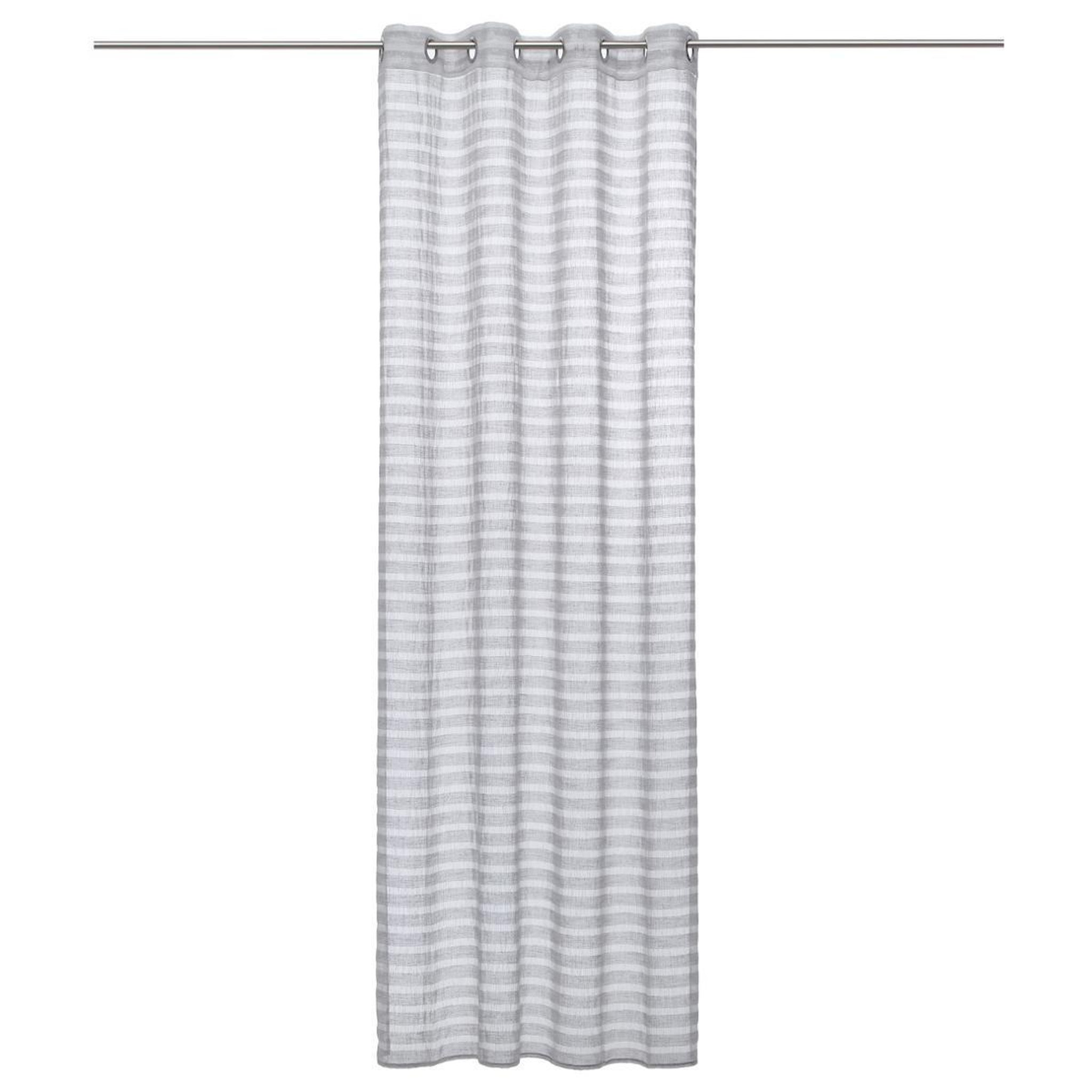ATMOSPHERA Rideau voilage  naturel  140x240cm gris