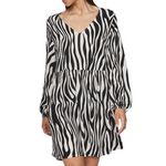 Vila Robe e/Blanche à Motifs Femme Vila Vifini. Coloris disponibles : Noir