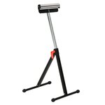 HOMCOM Servante à rouleau pliable - servante d'atelier à rouleau - max 90 Kg - H. 68-110 cm - métal rouge noir