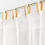 Voir la diapositive 2 : Paris Prix Rideau Voilage à Passants  Casalina  140x280cm Blanc & Jaune