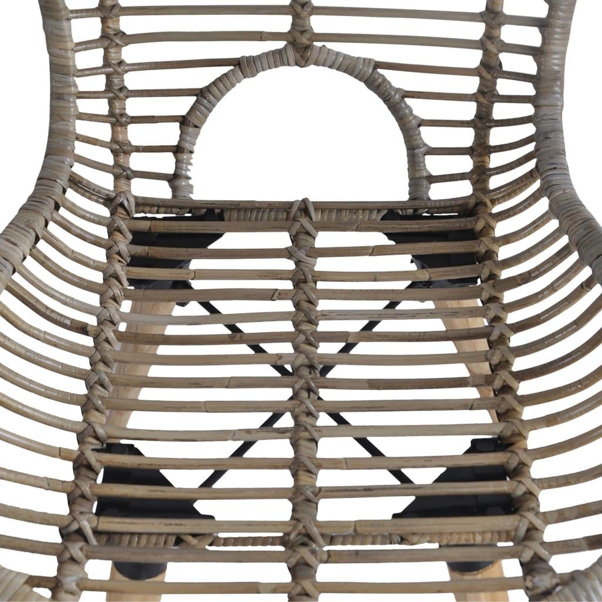 Voir la diapositive 5 : VIDAXL Chaises a manger lot de 4 marron rotin naturel