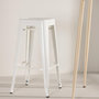 Voir la diapositive 4 : Paris Prix Tabouret de Bar en Métal  Tempe  76cm Beige