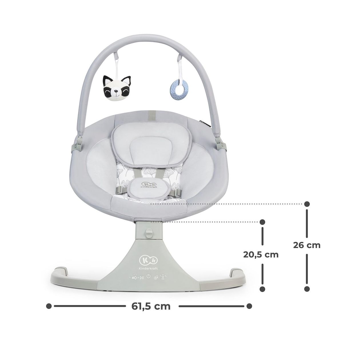 KINDERKRAFT Balancelle transat bebe modele pratique confortab