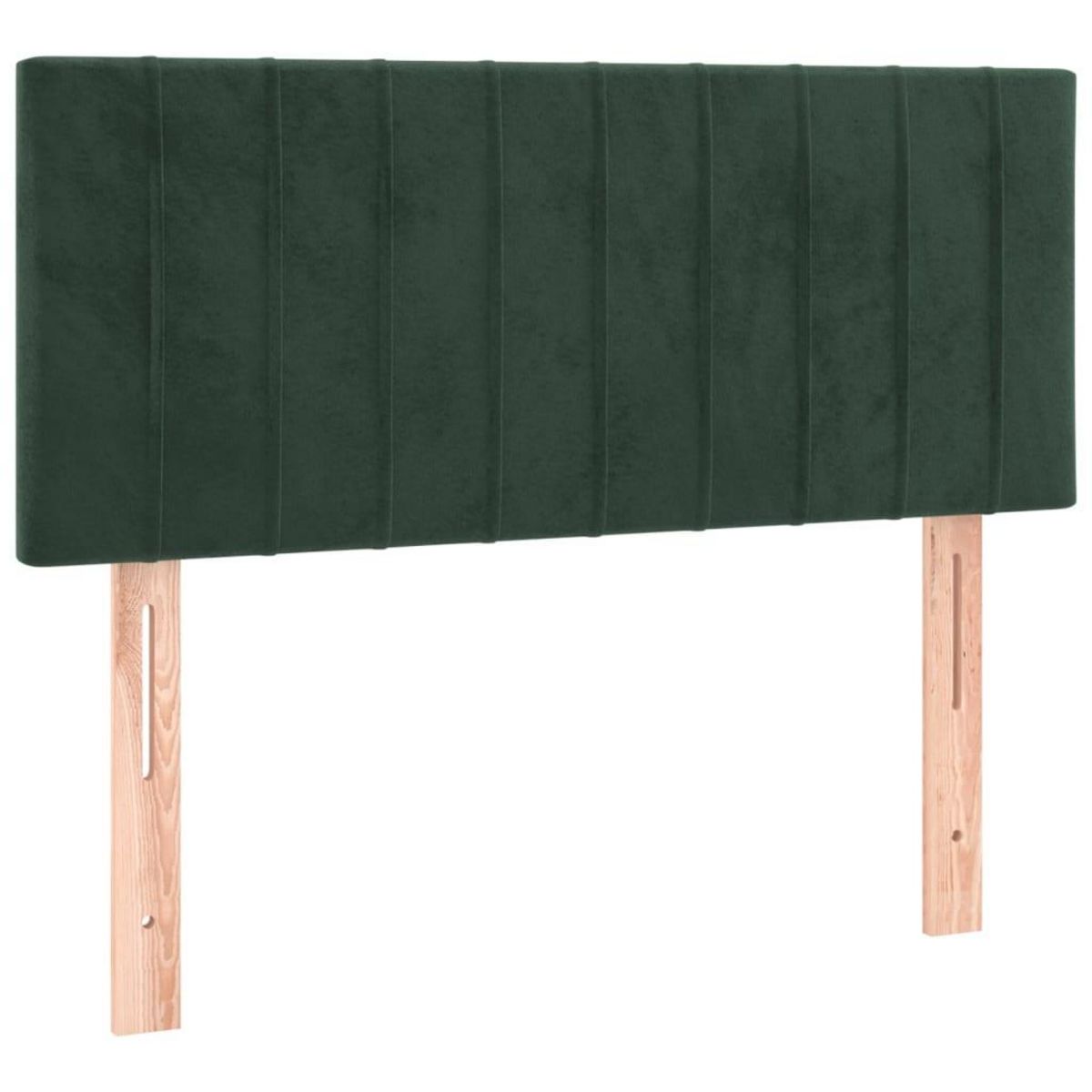 VIDAXL Tete de lit Vert fonce 100x5x78/88 cm Velours
