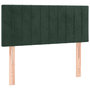 Voir la diapositive 2 : VIDAXL Tete de lit Vert fonce 100x5x78/88 cm Velours