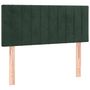 Voir la diapositive 2 : VIDAXL Tete de lit Vert fonce 100x5x78/88 cm Velours
