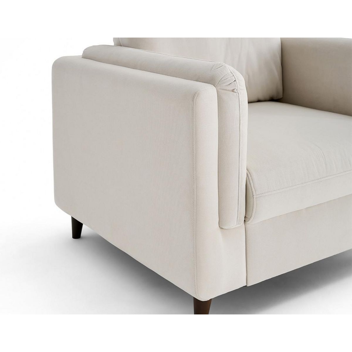 LISA DESIGN Brooke - fauteuil en velours pieds en bois