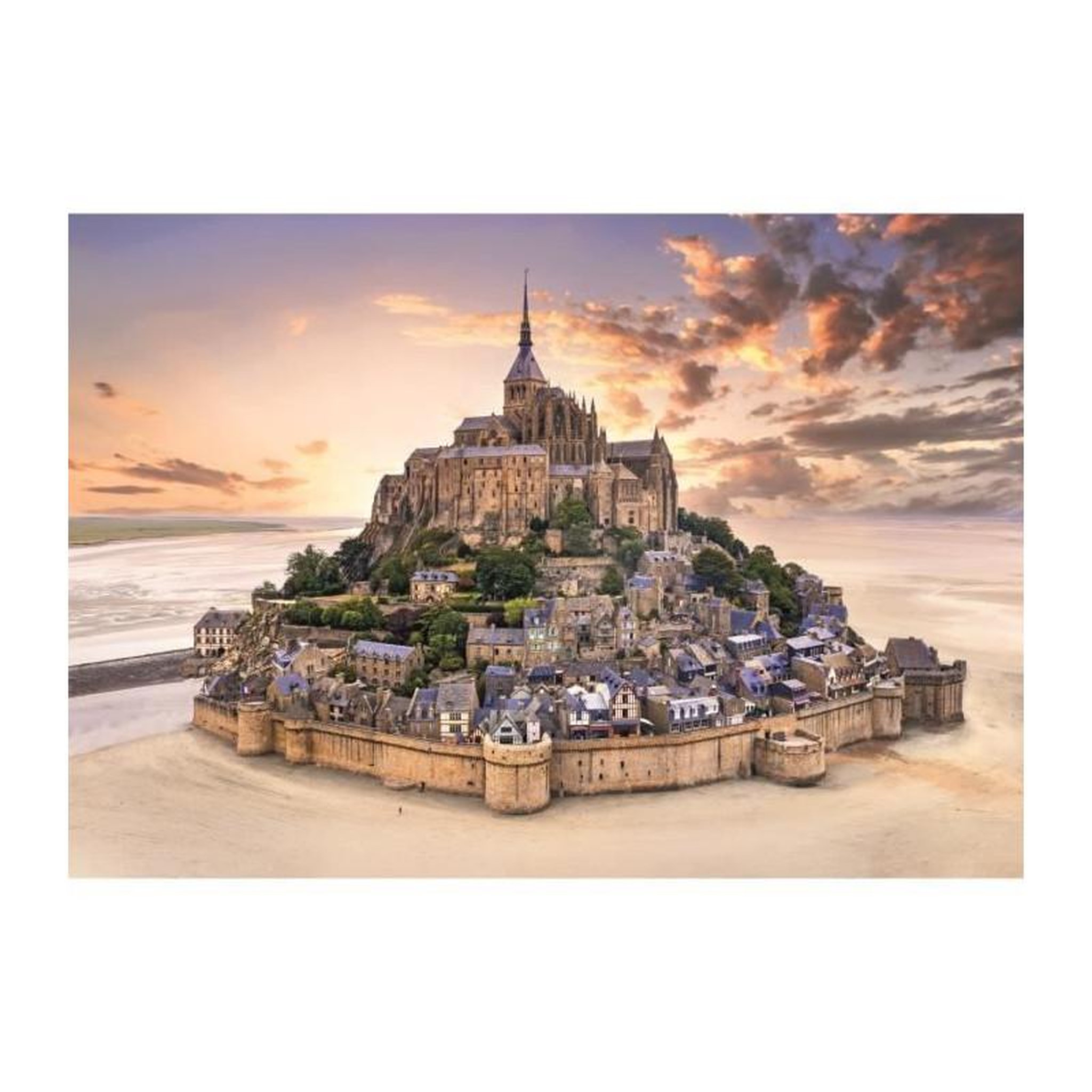 Voir la diapositive 2 : CLEMENTONI Puzzle 1500 pièces Compact Le Mont Saint-Michel – Puzzle adulte – Clementoni