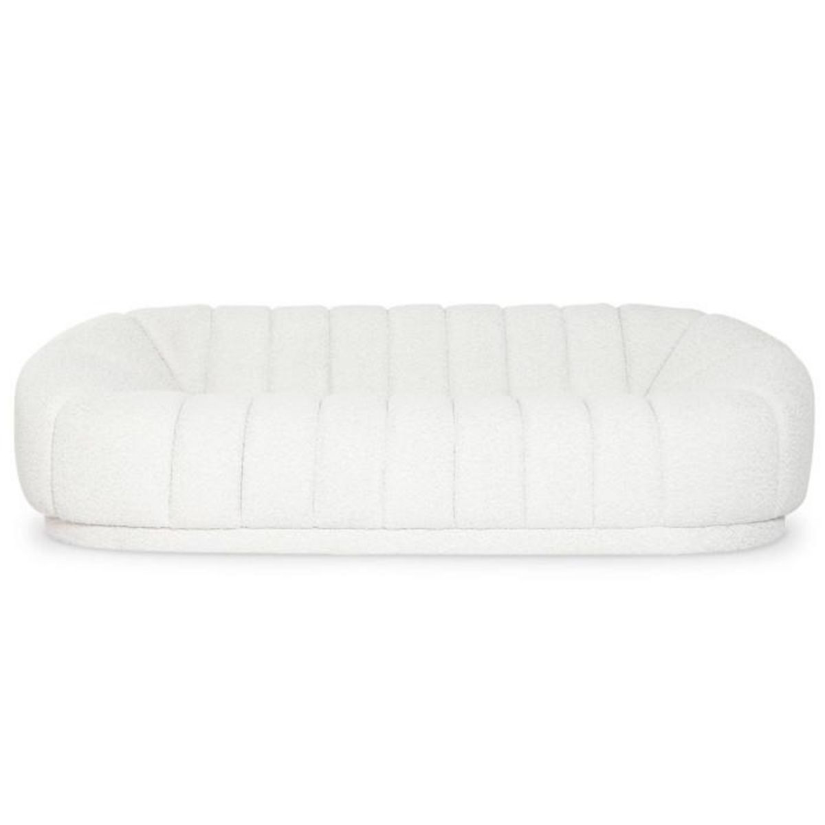 Paris Prix Canapé Design 3 Places Bouclette  Terrence  220cm Crème