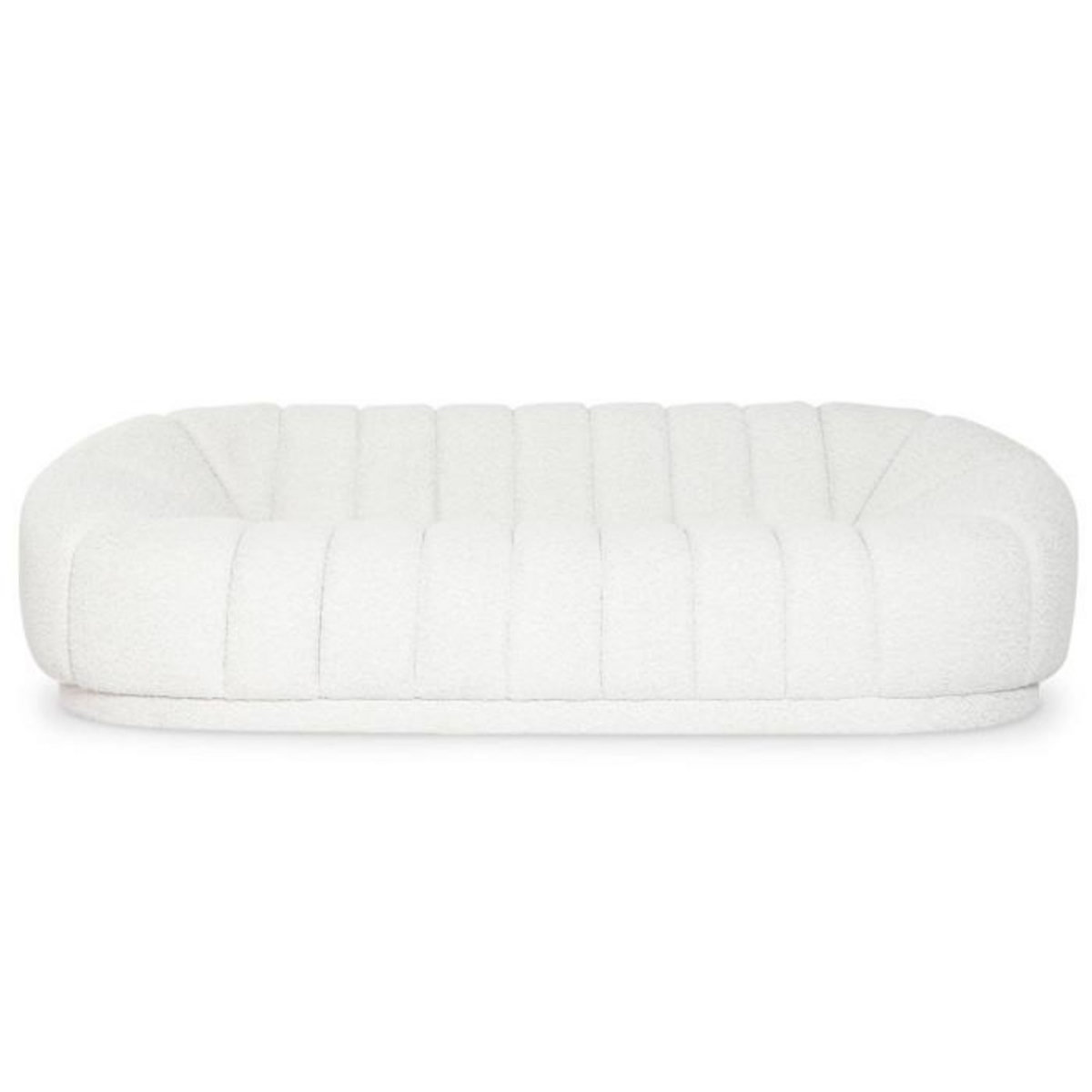 Paris Prix Canapé Design 3 Places Bouclette  Terrence  220cm Crème