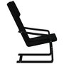Voir la diapositive 5 : VIDAXL Chaise de relaxation Noir Tissu
