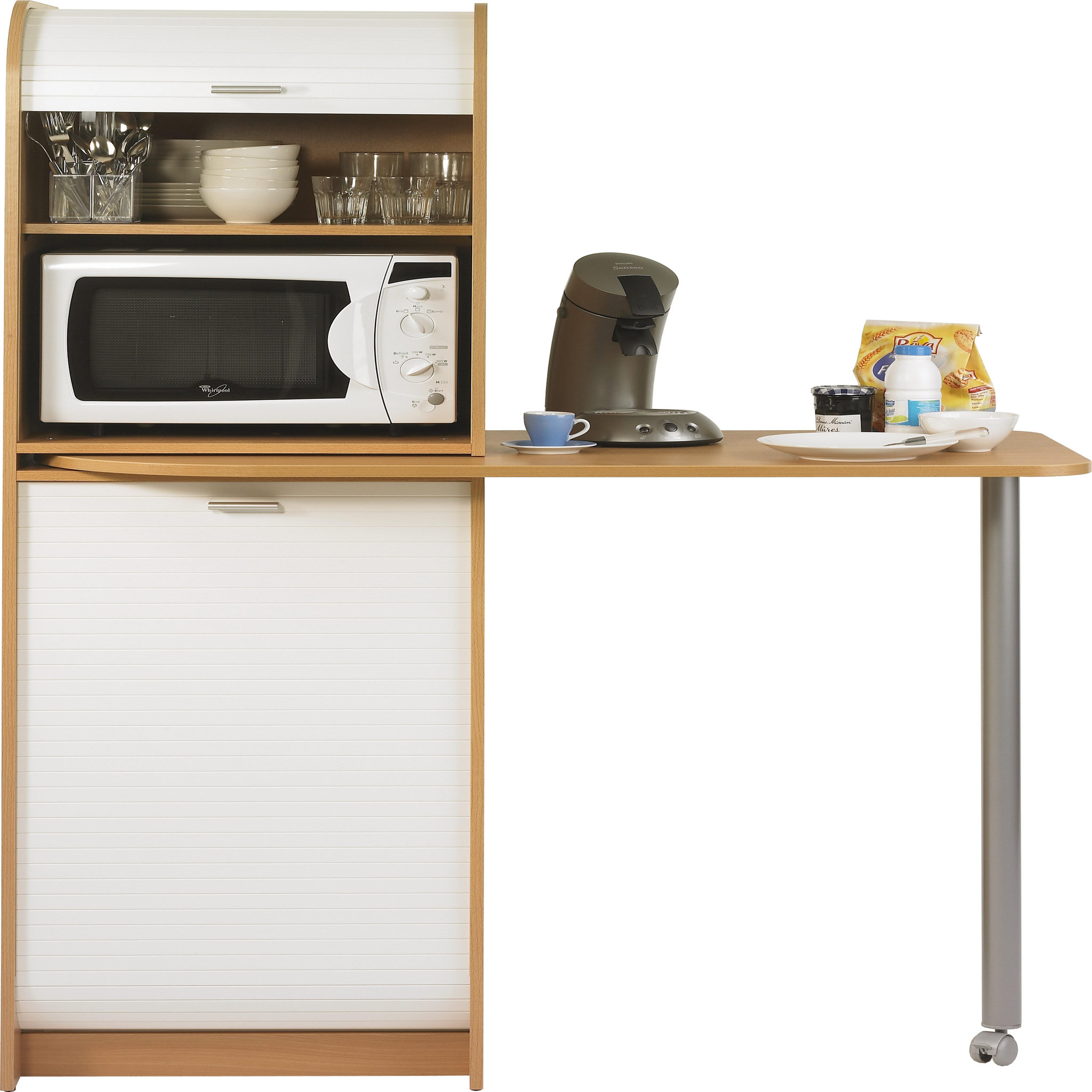 Voir la diapositive 2 : Colonne de rangement cuisine H180cm TOP COOK