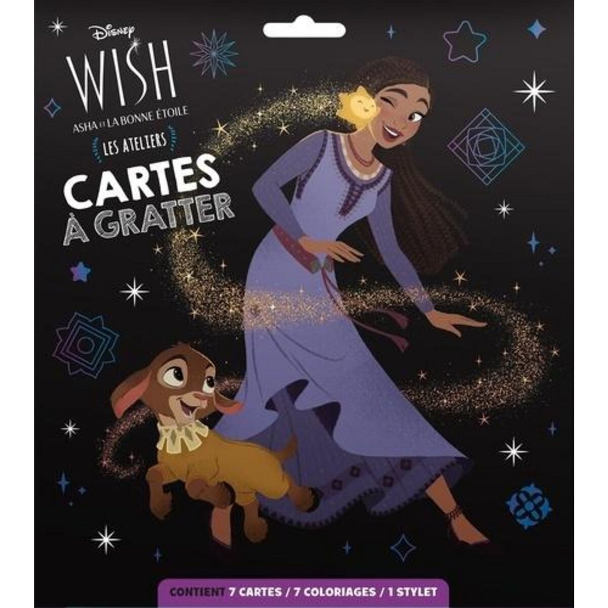 Mes coloriages avec stickers : Wish, Asha et la bonne étoile