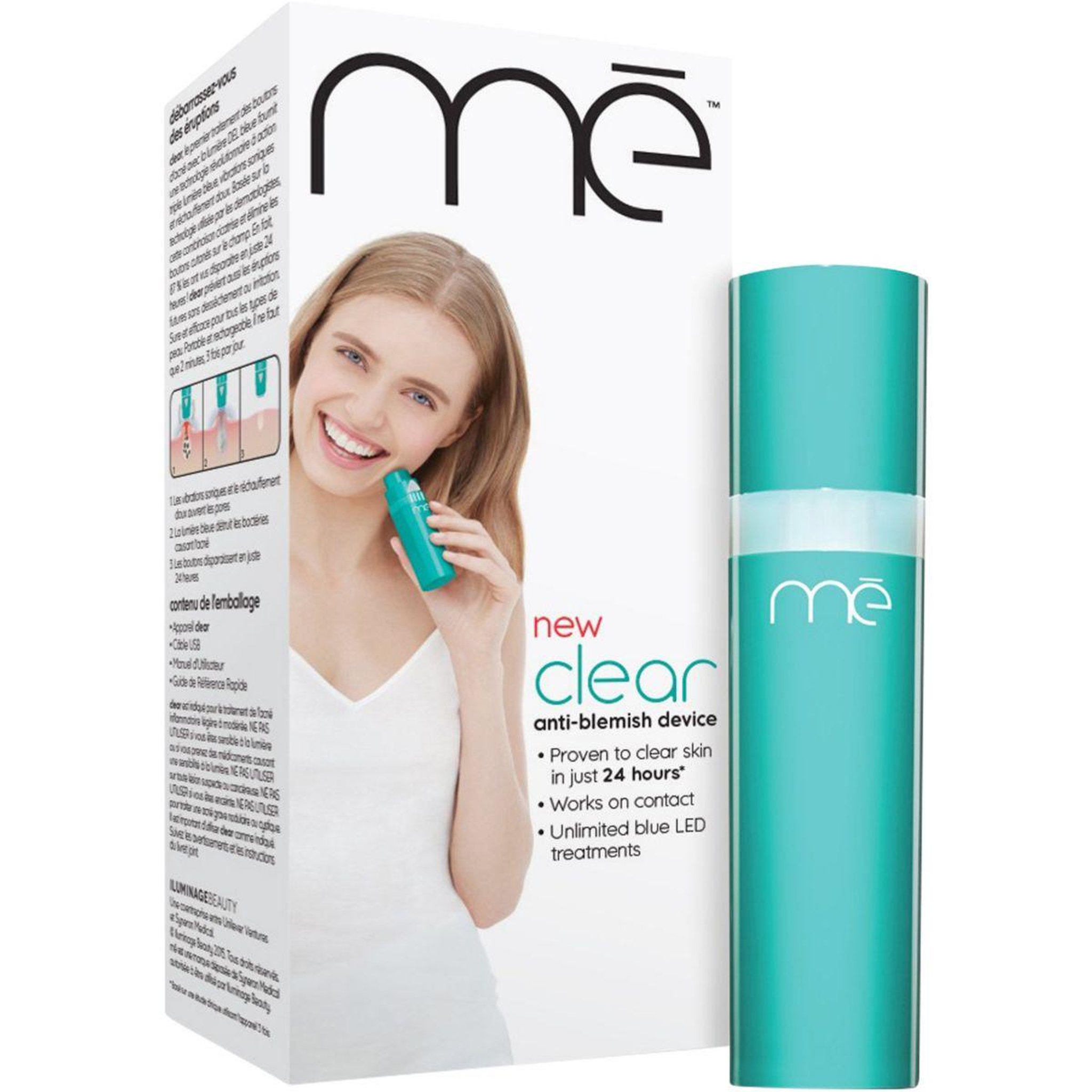 Voir la diapositive 2 : ME Appareil anti acné Clear