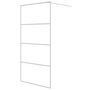 Voir la diapositive 2 : VIDAXL Paroi de douche Blanc 100x195 cm Verre ESG transparent