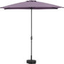 Voir la diapositive 3 : Habitat et Jardin Parasol rectangulaire inclinable  Sol 2  - 2 x 3 m - Violet