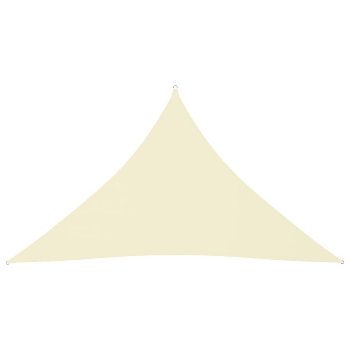 VIDAXL Voile de parasol tissu oxford triangulaire 4x4x5,8 m creme