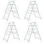 Voir la diapositive 2 : VIDAXL Treillis de jardin pour plantes grimpantes 4 pcs forme A acier