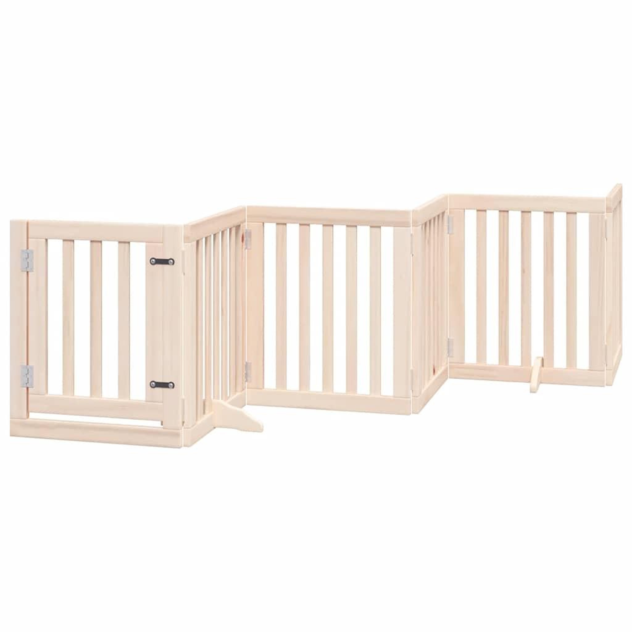 Voir la diapositive 3 : VIDAXL Barriere pour chien porte pliable 15 panneaux bois de peuplier