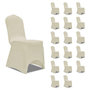 Voir la diapositive 1 : VIDAXL Housses elastiques de chaise Creme 18 pcs