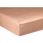 BATON ROUGE Drap housse 100% satin de coton 105 fils. Coloris disponibles : Bleu, Blanc, Violet, Marron, Gris, Vert, Beige, Rose, Noir