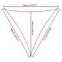 Voir la diapositive 6 : VIDAXL Voile d'ombrage 160 g/m^2 Anthracite 4x4x4 m PEHD