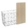 Voir la diapositive 3 : Paris Prix Table Coffre Pliable  Filaire  80cm Gris & Naturel