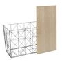 Voir la diapositive 3 : Paris Prix Table Coffre Pliable  Filaire  80cm Gris & Naturel