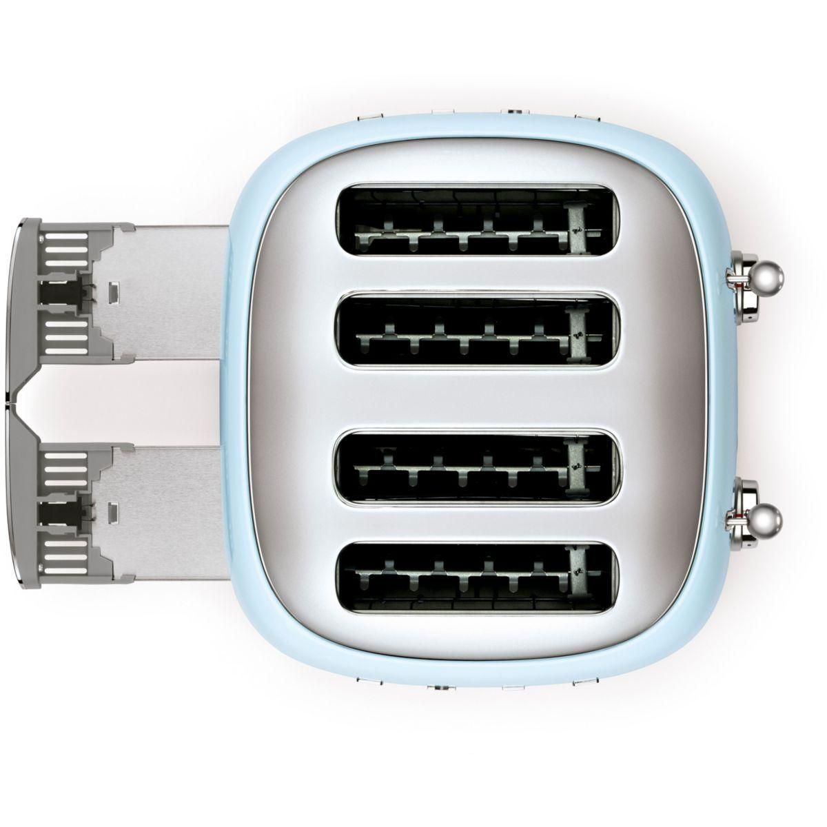 SMEG Grille-pain TSF03PBEU Bleu Azur