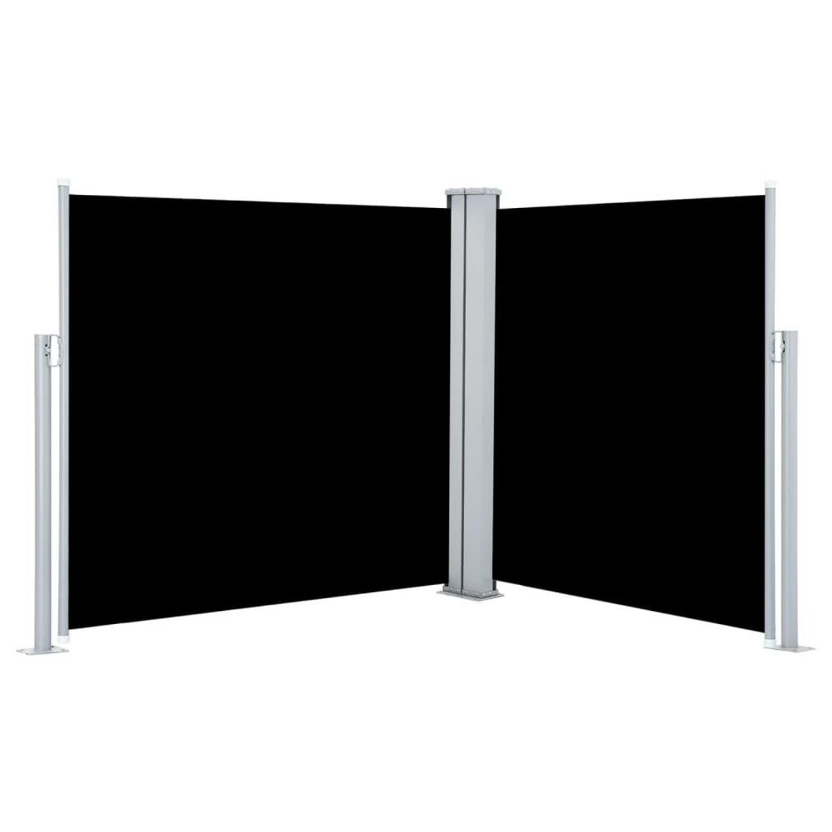VIDAXL Auvent lateral retractable Noir 100 x 600 cm