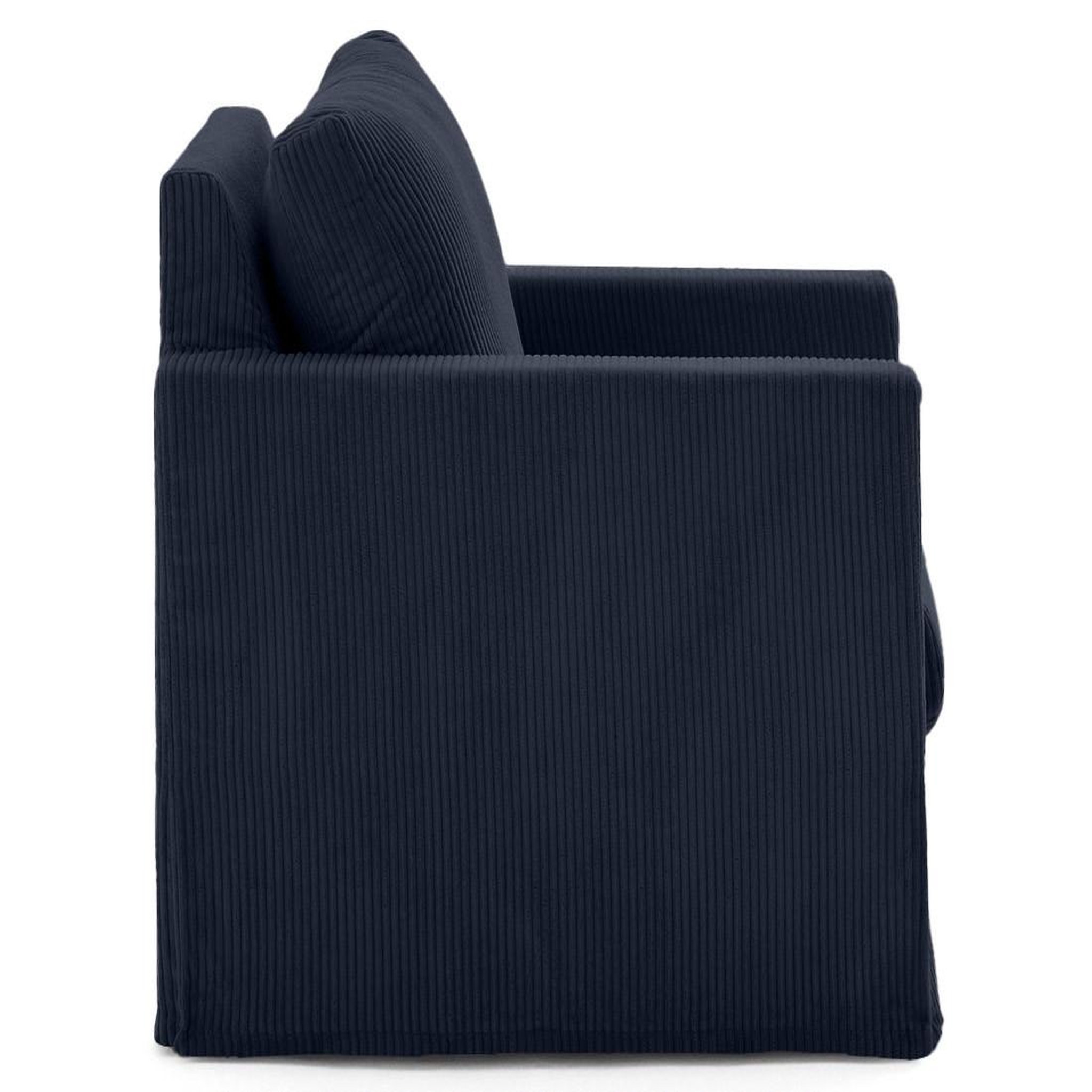 Voir la diapositive 4 : LISA DESIGN Serena - fauteuil déhoussable en velours côtelé