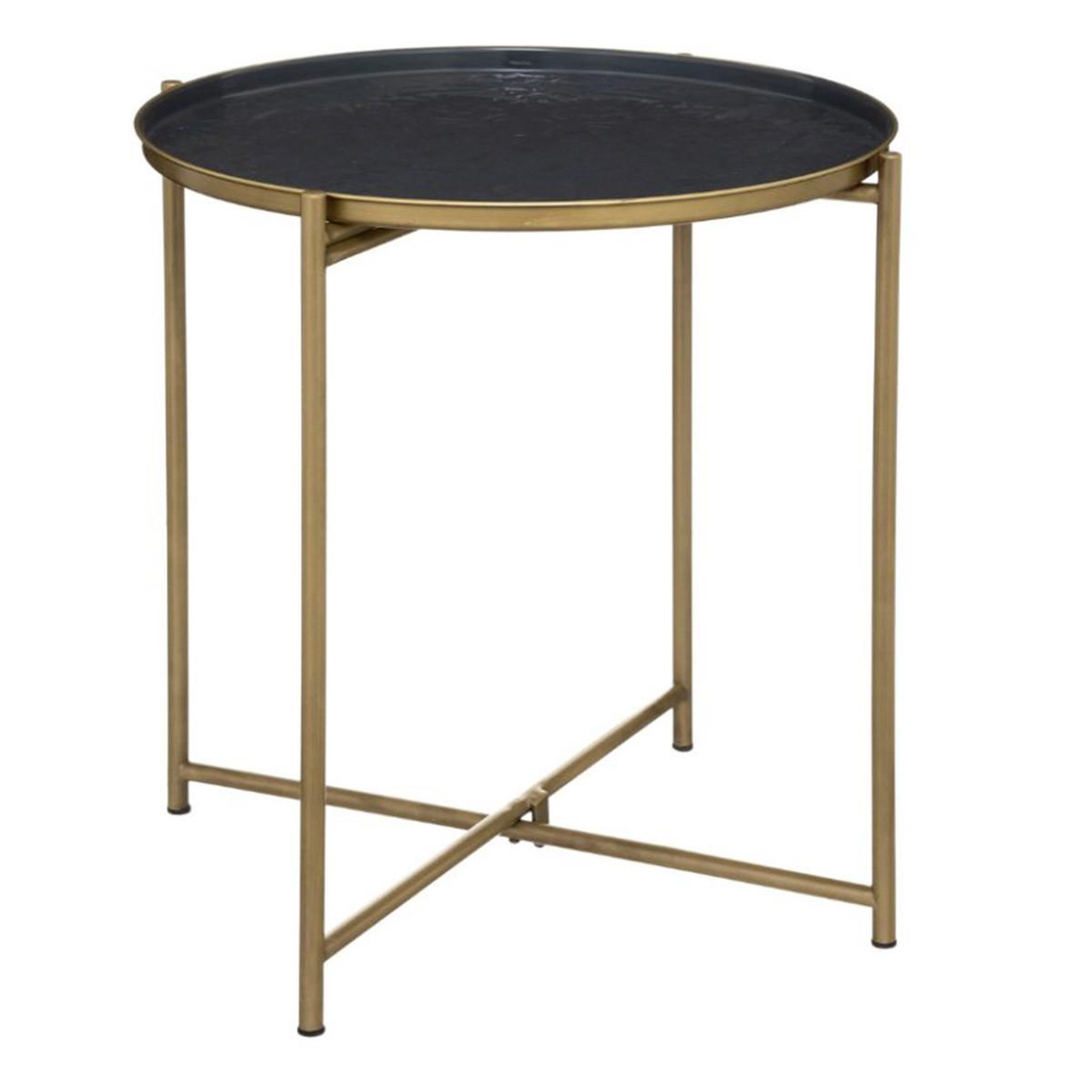 Voir la diapositive 1 : ATMOSPHERA Table à Café Déco  Midnight Garden  50cm Gris