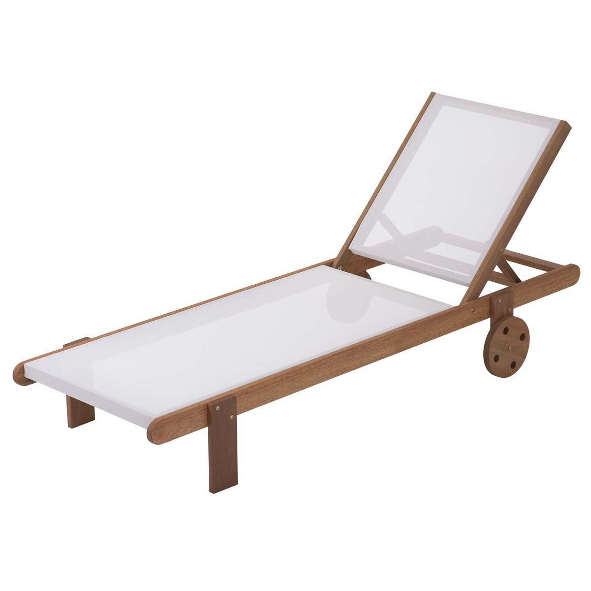 Habitat et Jardin Bain de soleil en bois exotique  Saïgon  - Maple - Ecru - Lot de 4