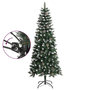 Voir la diapositive 3 : VIDAXL Sapin de Noël artificiel avec support Vert 180 cm PVC