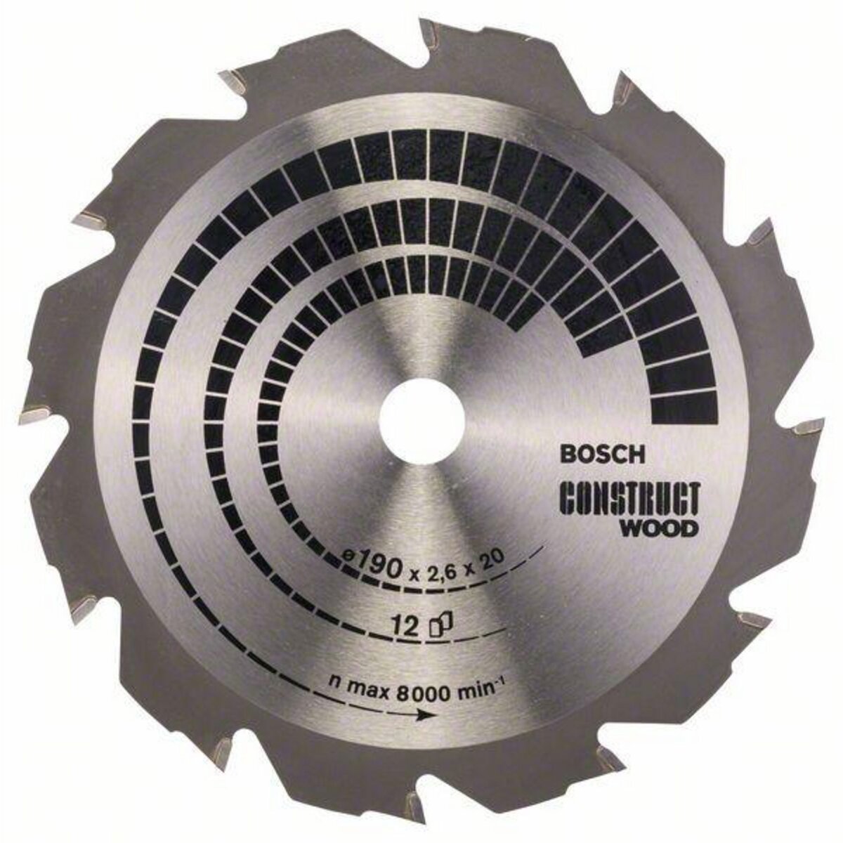 BOSCH Lame coupe rapide et grossière BOSCH Scie circulaire 190 mm bois et aluminium