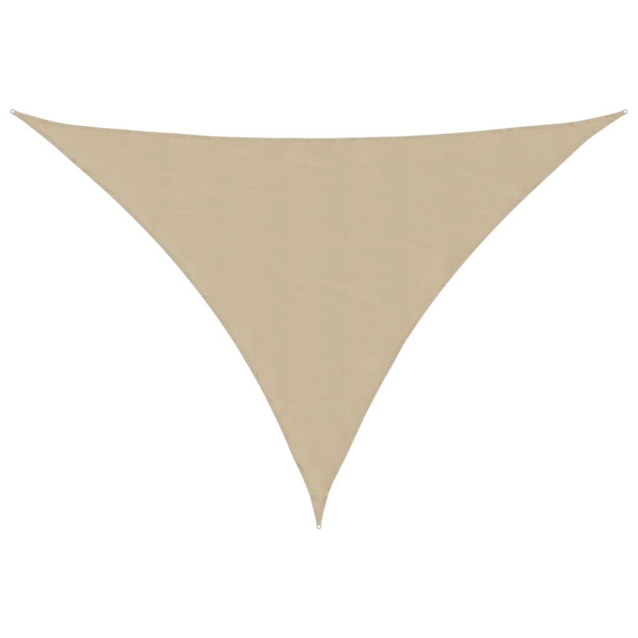 Voir la diapositive 2 : VIDAXL Voile de parasol tissu oxford triangulaire 3,5x3,5x4,9 m beige