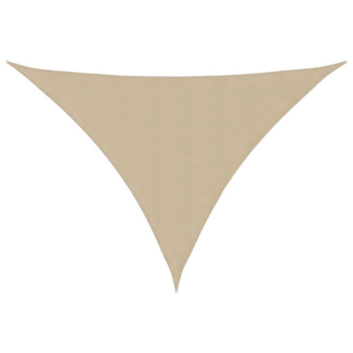VIDAXL Voile de parasol tissu oxford triangulaire 3,5x3,5x4,9 m beige