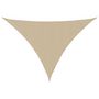 Voir la diapositive 2 : VIDAXL Voile de parasol tissu oxford triangulaire 3,5x3,5x4,9 m beige