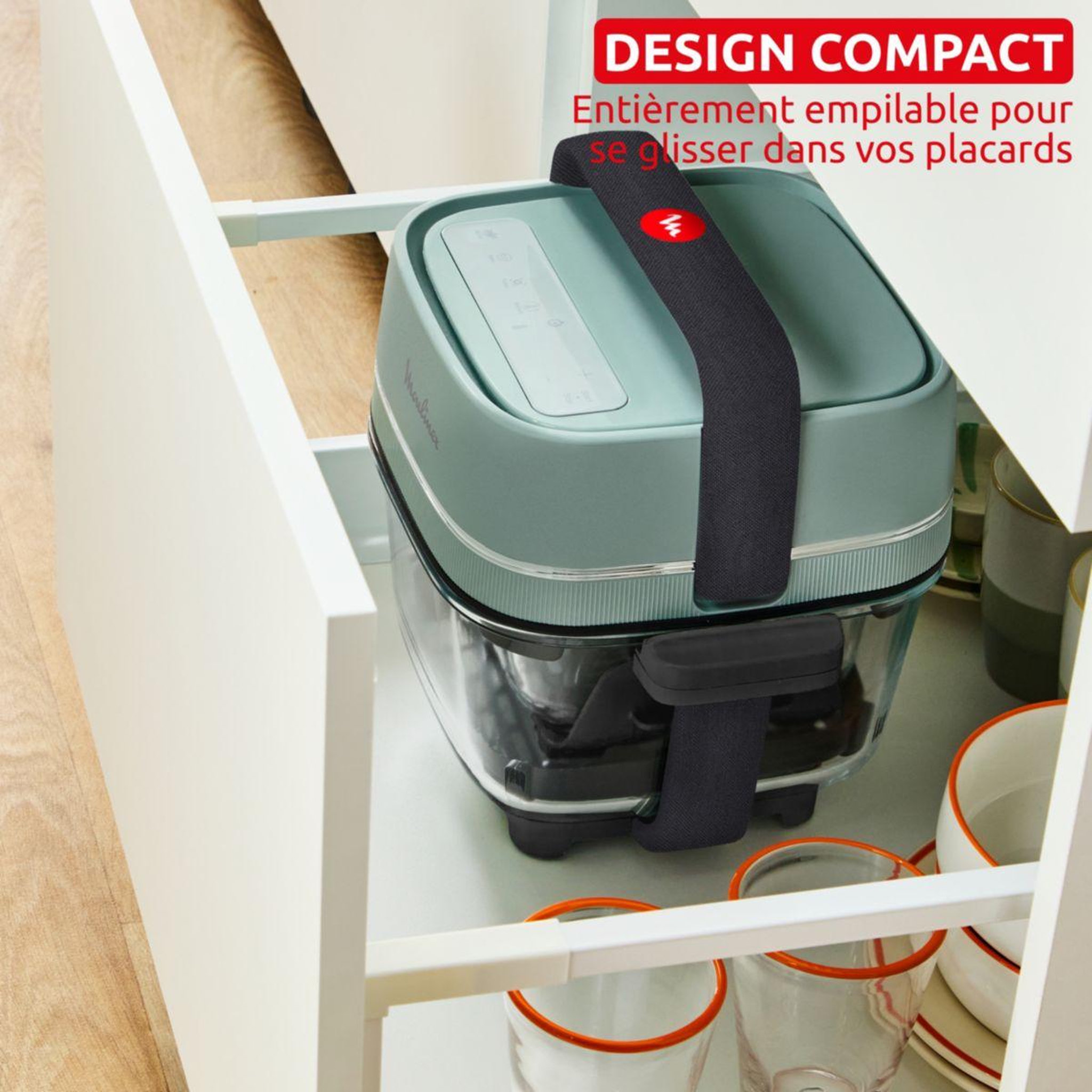 Voir la diapositive 5 : MOULINEX Friteuse sans huile CRISP GO FY7014E0