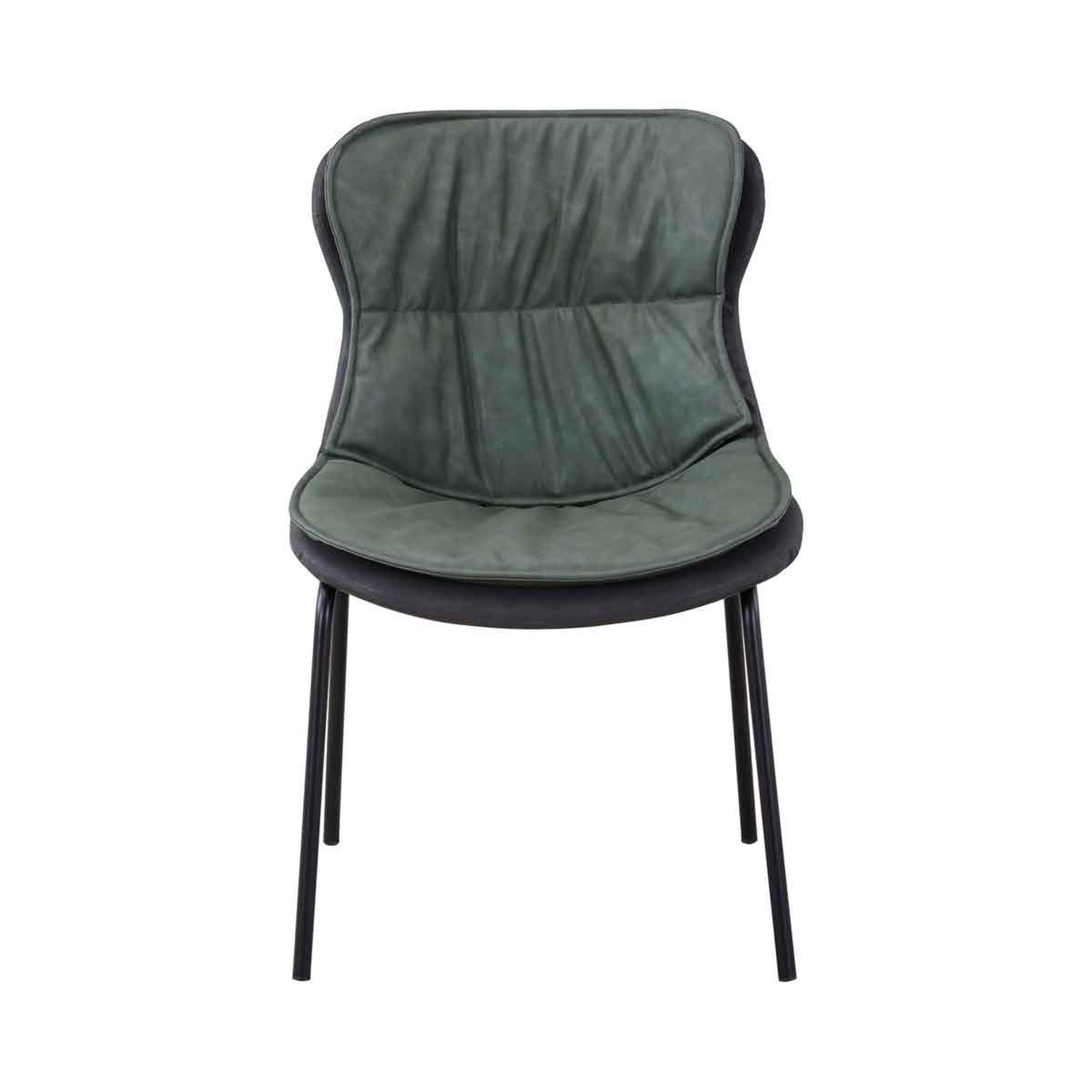 Voir la diapositive 2 : Paris Prix Chaise design  brady  84cm vert & gris foncé