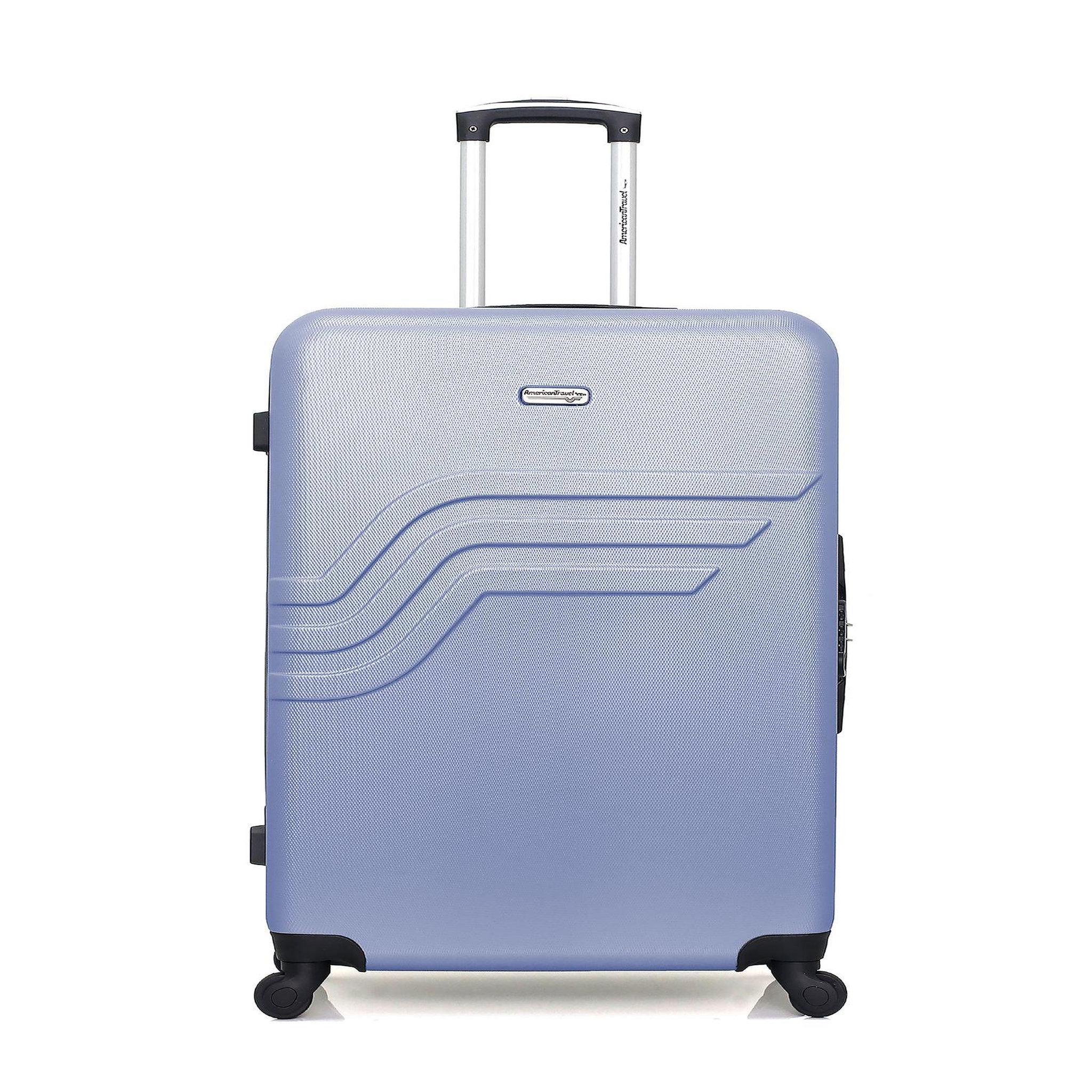 AMERICAN TRAVEL American travel - valise grand format abs queens 4 roues 75 cm. Coloris disponibles : Gris, Rouge, Beige, Rose, Noir