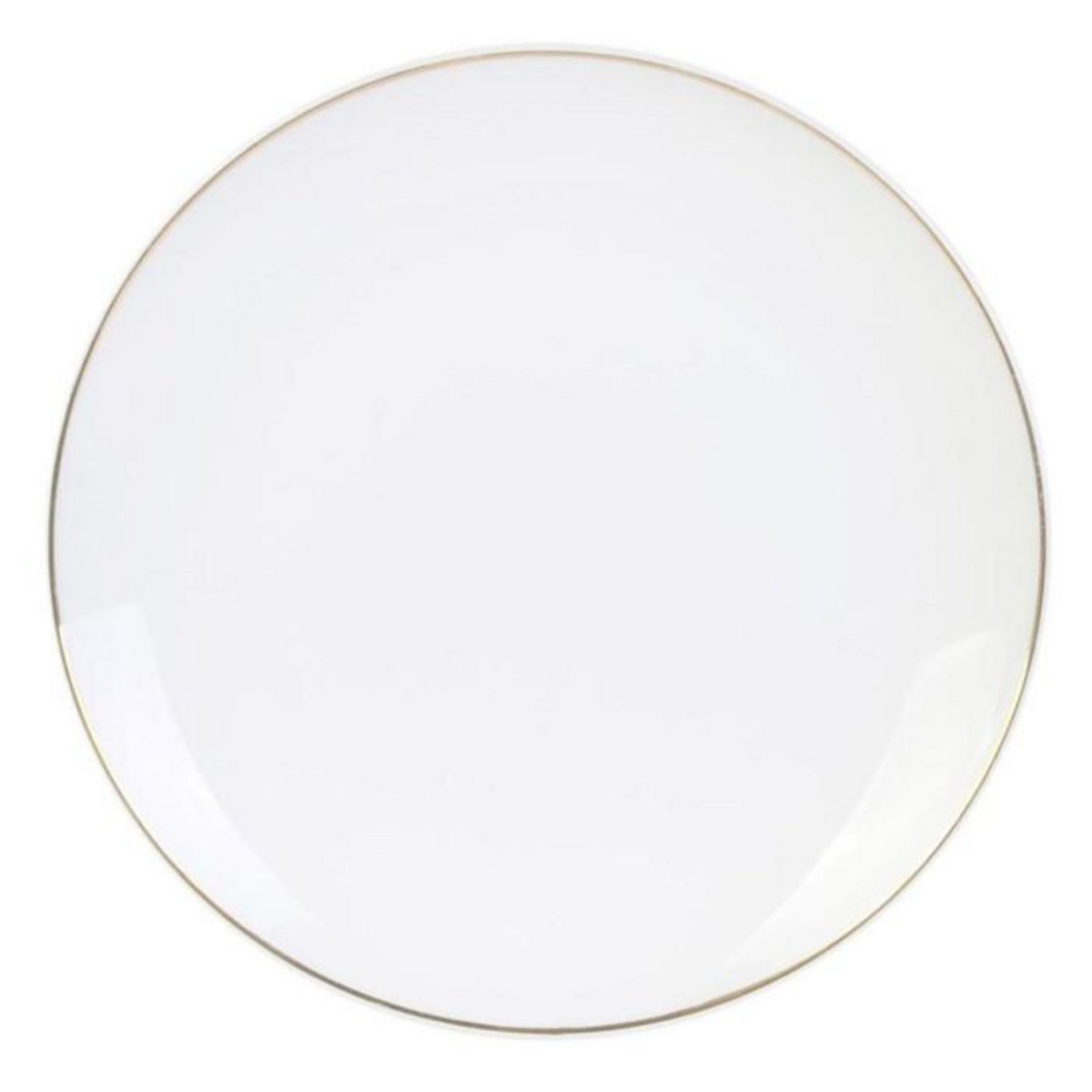 Paris Prix Lot de 6 Assiettes à Dessert  Liseré  20cm Blanc