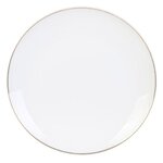 Paris Prix Lot de 6 Assiettes à Dessert  Liseré  20cm Blanc