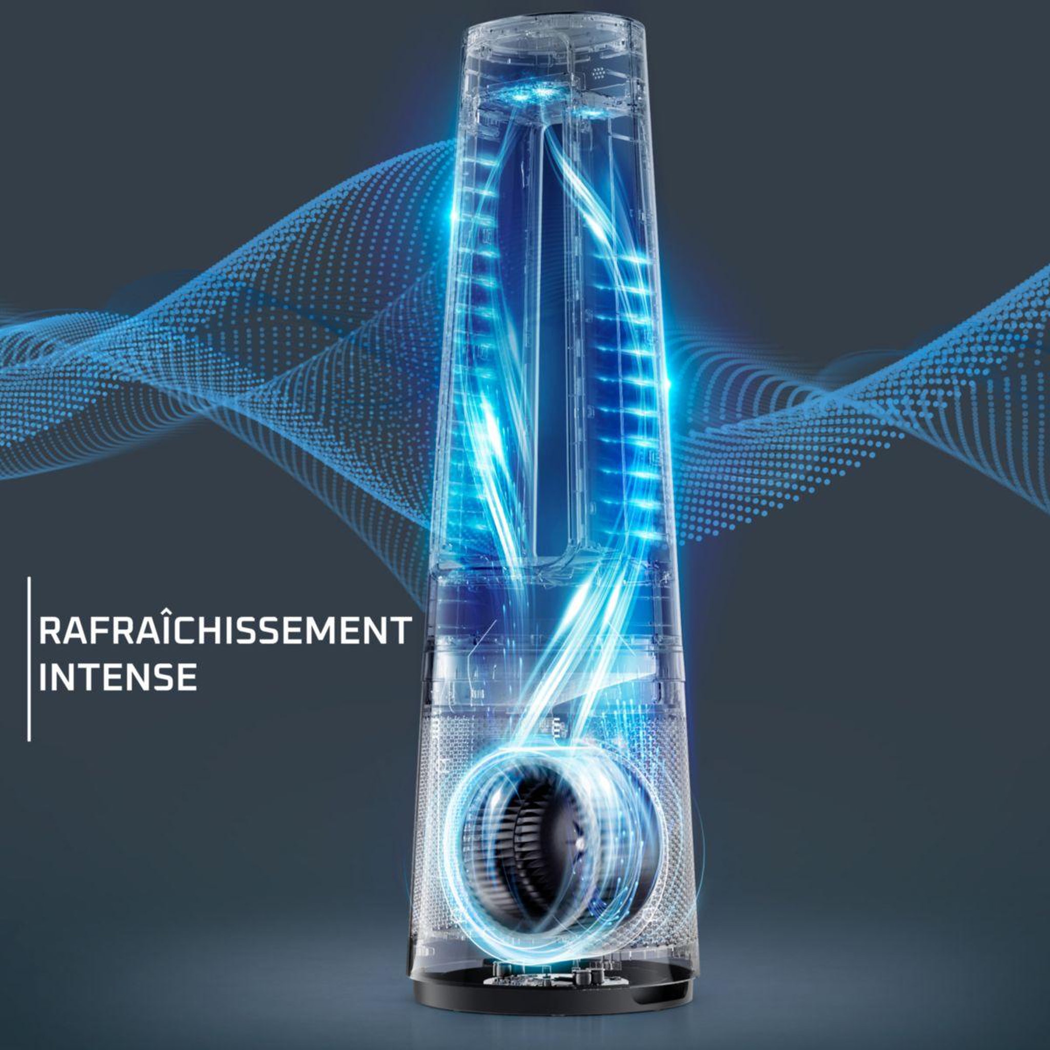 Voir la diapositive 4 : ROWENTA Purificateur d'air, ventilateur, chauffage Eclipse 3 en 1 connect QU5072F0