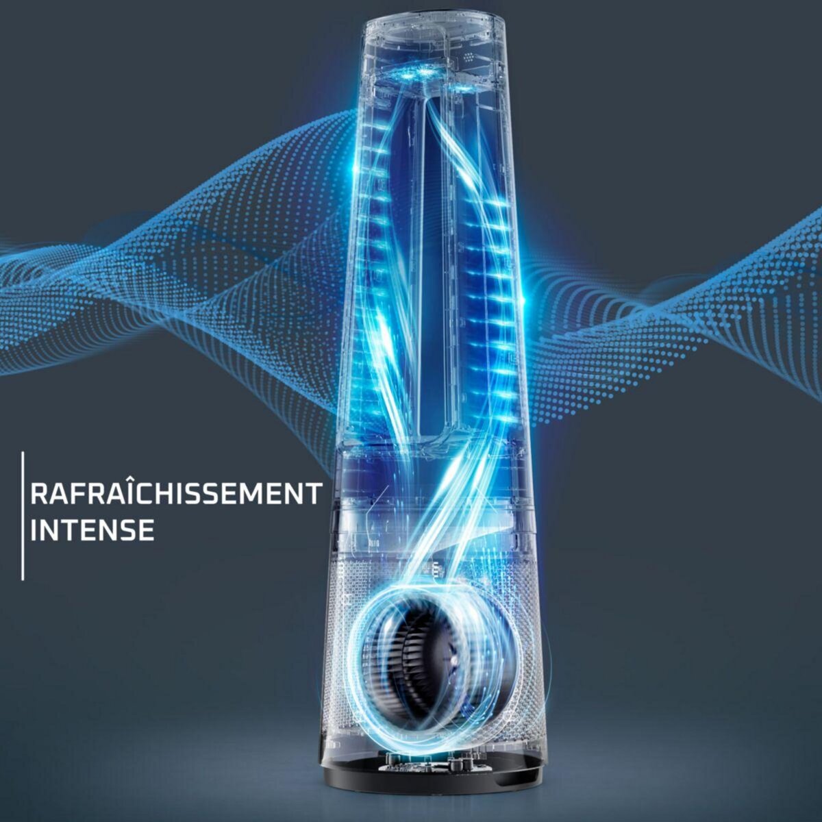 ROWENTA Purificateur d'air, ventilateur, chauffage Eclipse 3 en 1 connect QU5072F0