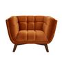 Voir la diapositive 1 : Rendez vous déco Fauteuil en velours vert foncé - Mona