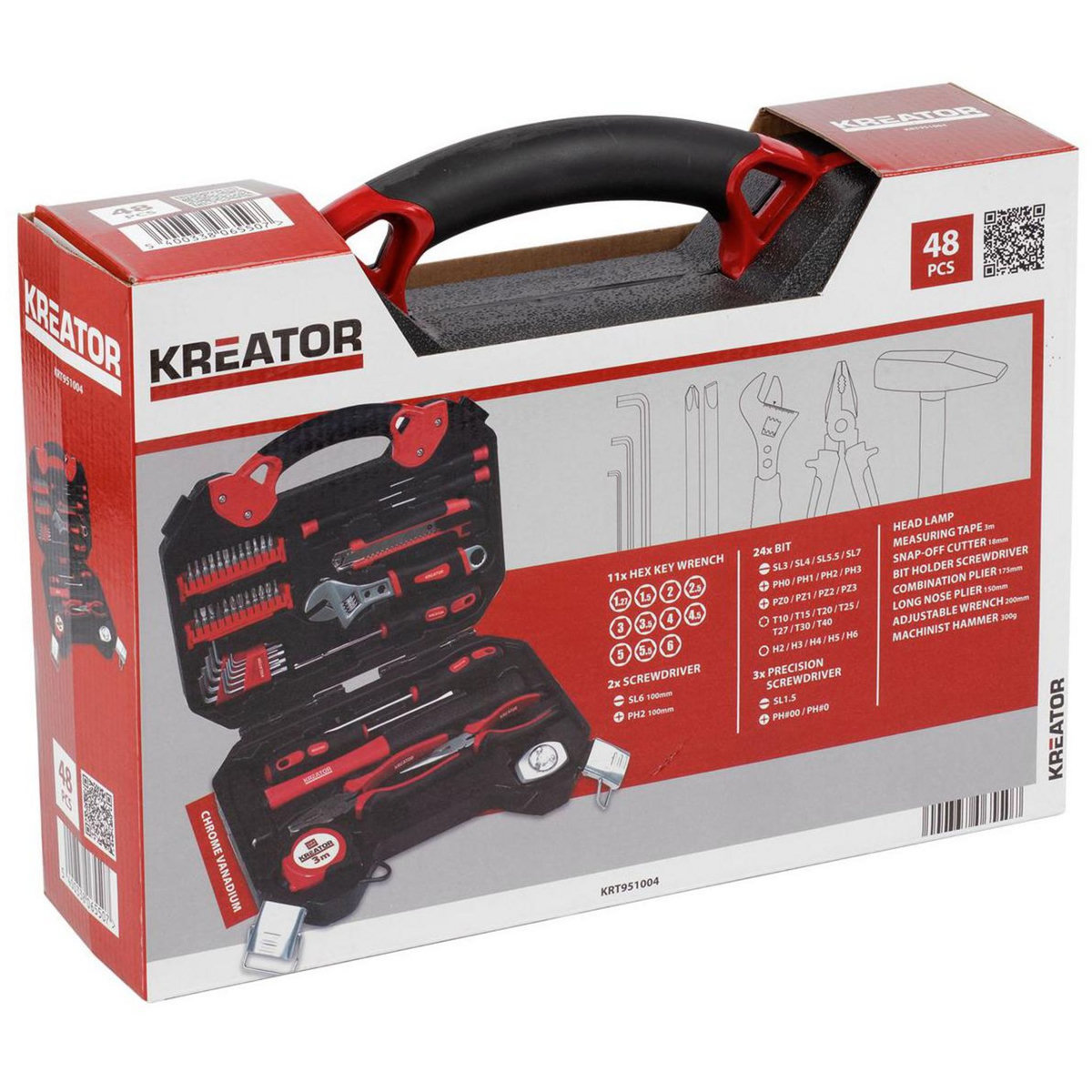 KREATOR Mallette à outils 48 pièces Kreator