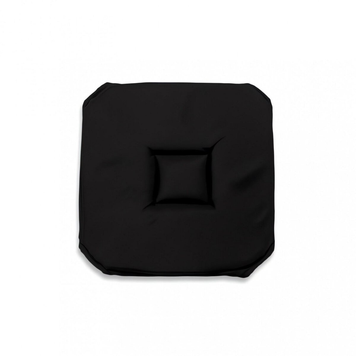SOLEIL D'OCRE Dessus de chaise gobelin 40x40X3 cm ALIX noir, par Soleil d'ocre