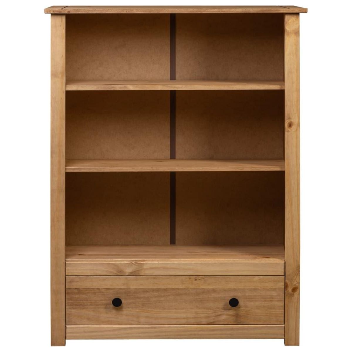 VIDAXL Bibliotheque 80x35x110 cm Bois de pin massif Assortiment Panama